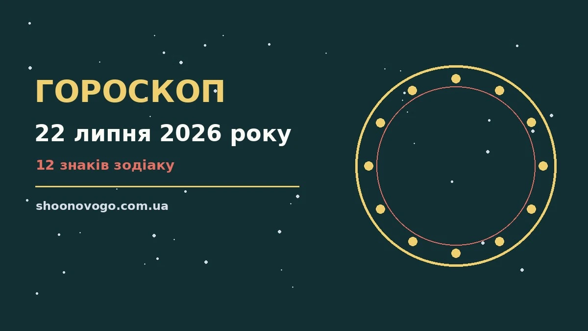 Щоденний гороскоп на 22 липня 2026 року: практичні поради для роботи, фінансів і стосунків