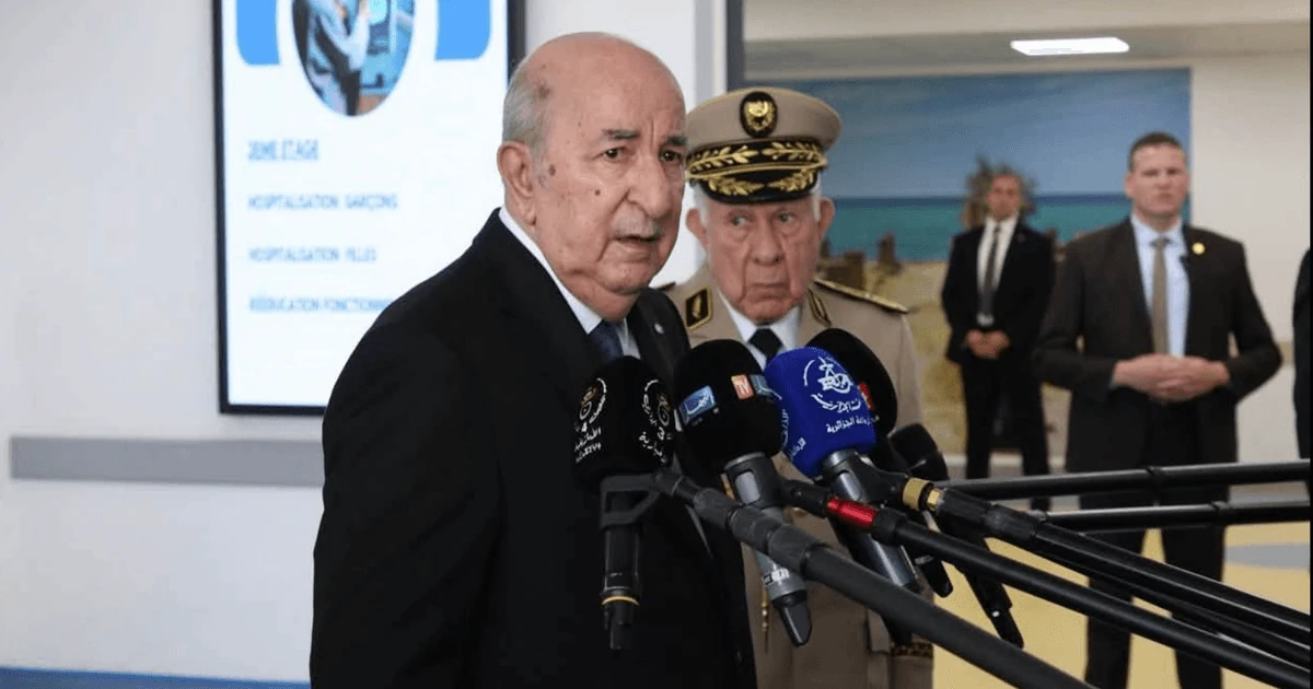Президент Алжиру Абдельмаджид Теббун виступає із заявою
