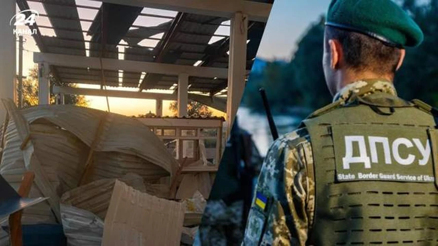 Пошкоджені конструкції пункту пропуску «Табаки», фото ДПСУ