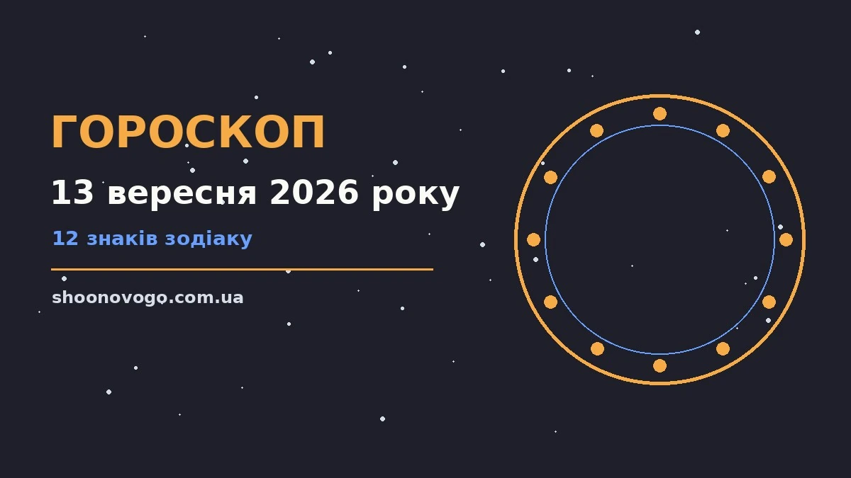 Щоденний гороскоп на 13 вересня 2026 року: енергія неділі, поради для всіх знаків зодіаку