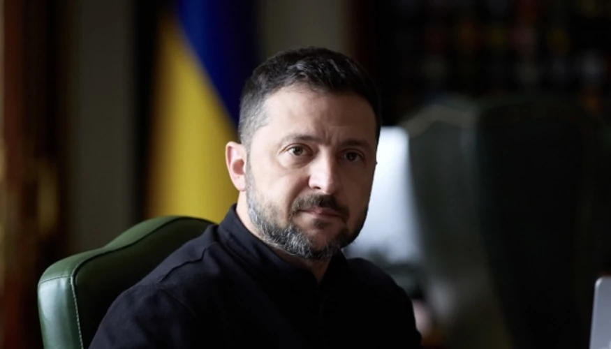 Президент Володимир Зеленський під час інтерв'ю