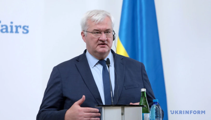 Спільний брифінг Андрія Сибіги та Радослава Сікорського в Києві 13 вересня