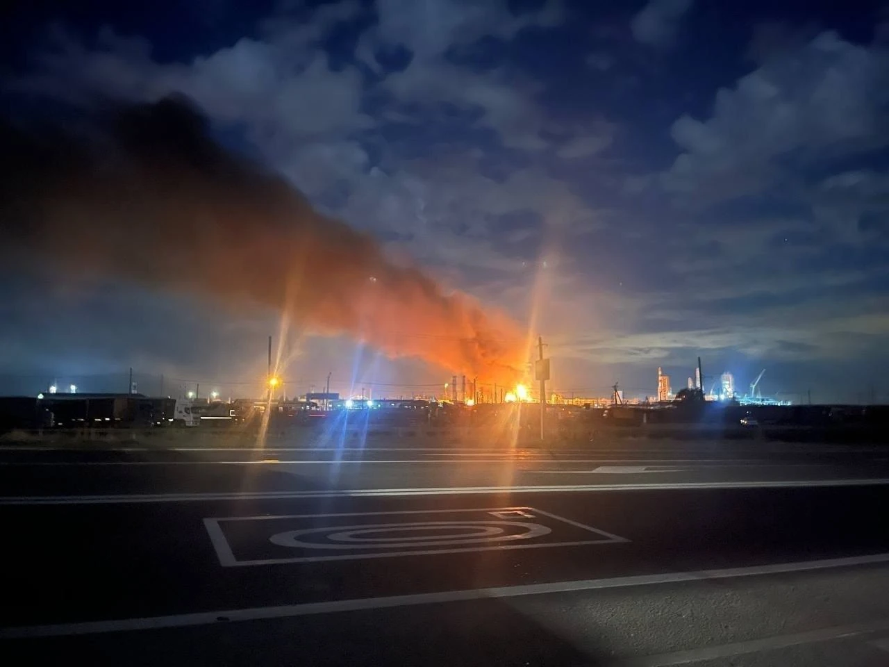 Наслідки удару по Ільському нафтопереробному заводу