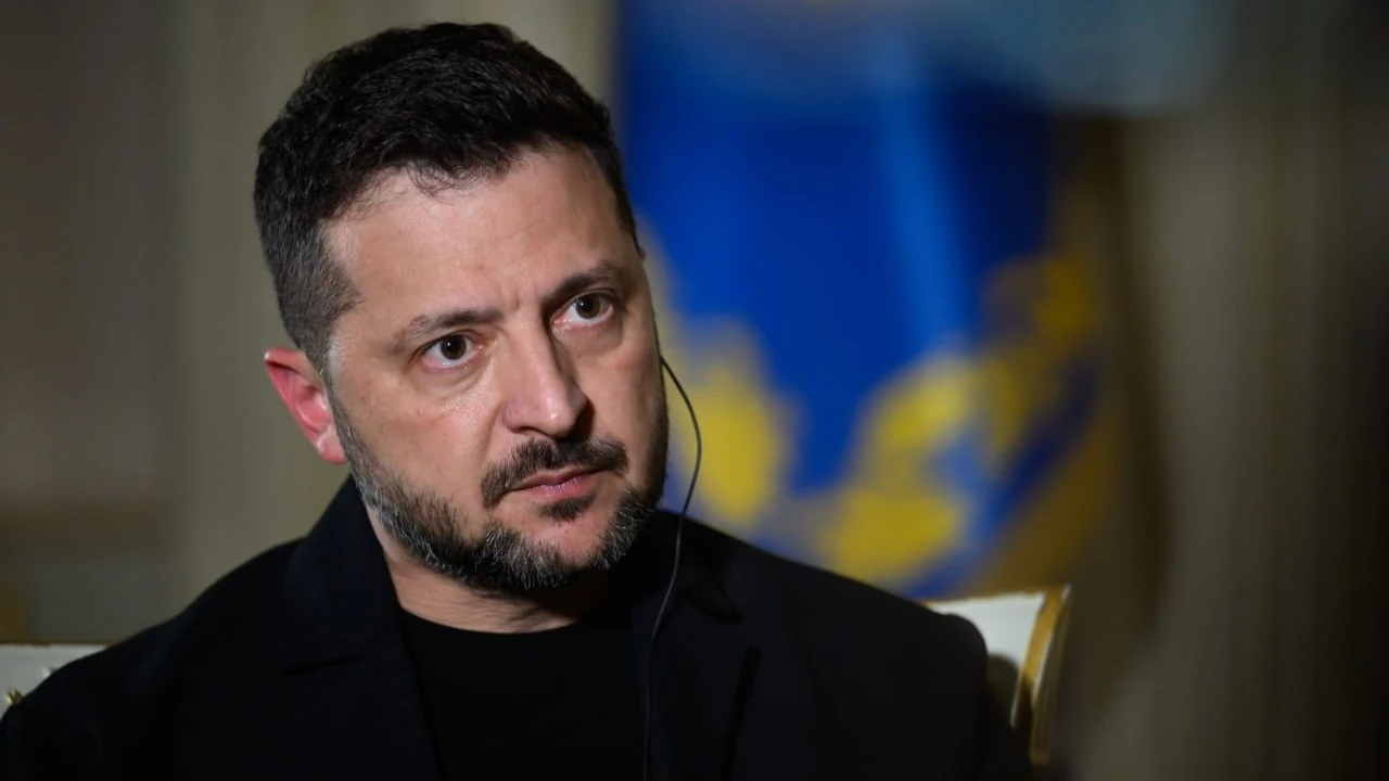Володимир Зеленський під час інтерв'ю (Офіс Президента)