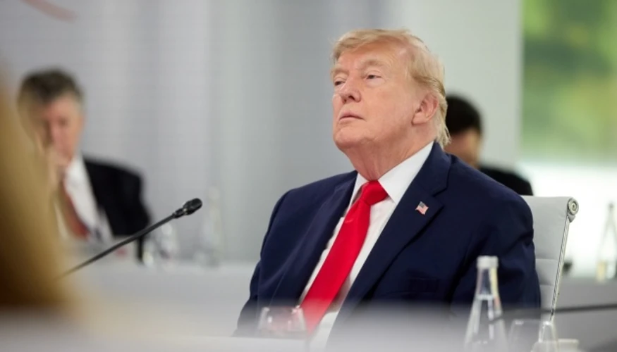 Президент США Дональд Трамп на мітингу в Кларксвіллі, штат Теннессі